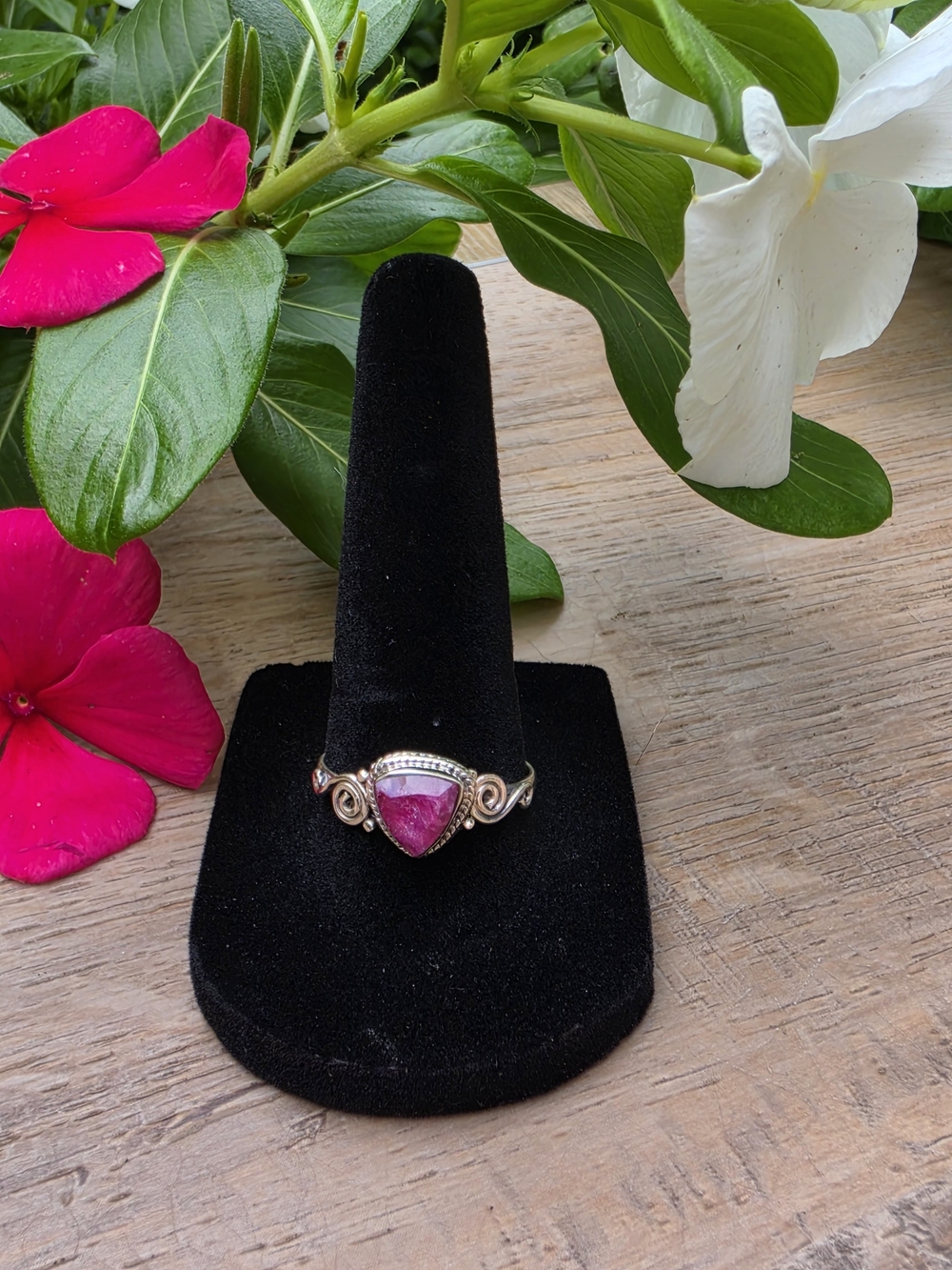 Sterling Silver Ruby Gemstone Ring